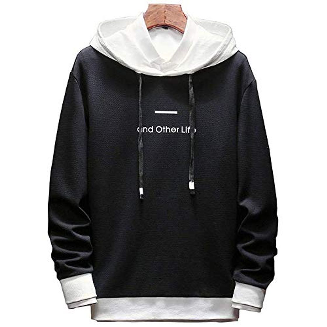 Moda KENAIJING Sudadera Hombre, Pull-Over Sudadera con Capucha de Manga Larga