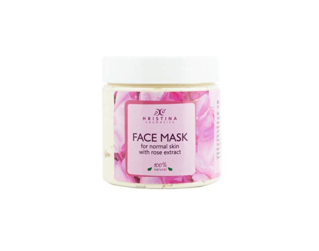 Product Mascarilla facial de arcilla hidratante 100% natural con rosa