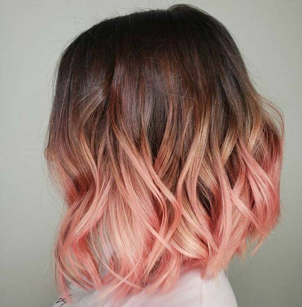 Fashion pink hair color