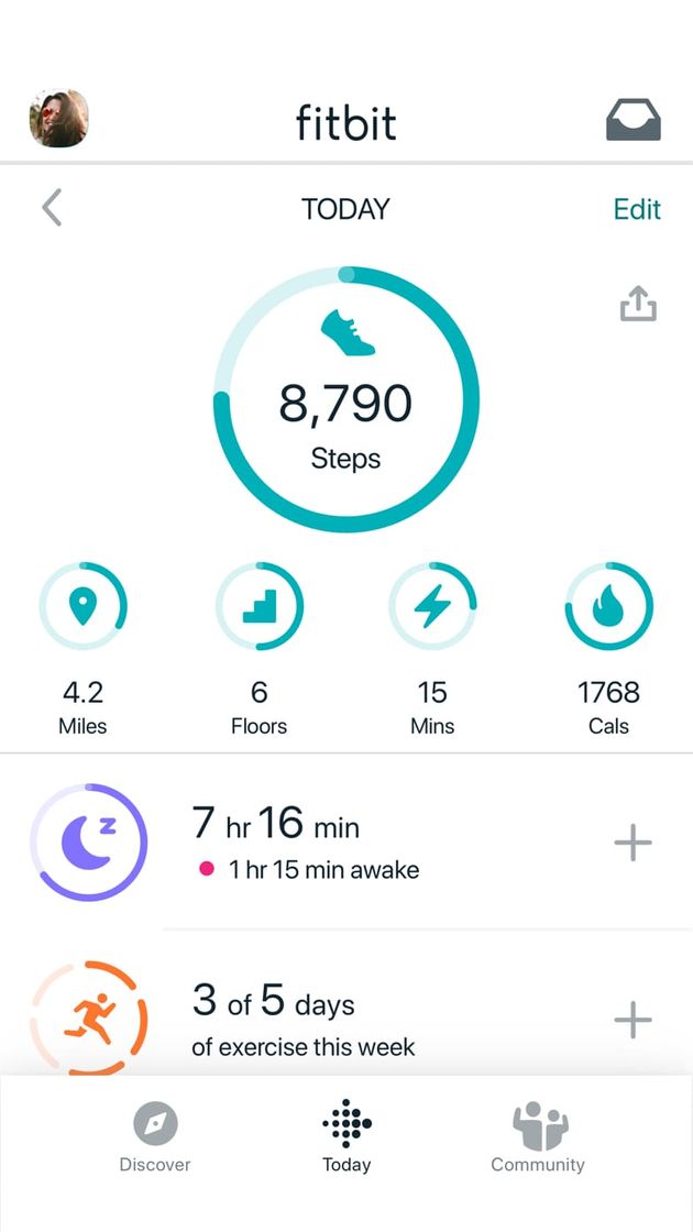 Moda Fitbit App