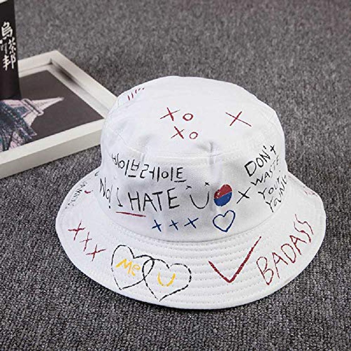 Fashion TUOLUO Sombrero De Cubo para Mujer, Estampado De Letras Callejeras Femeninas, Protector