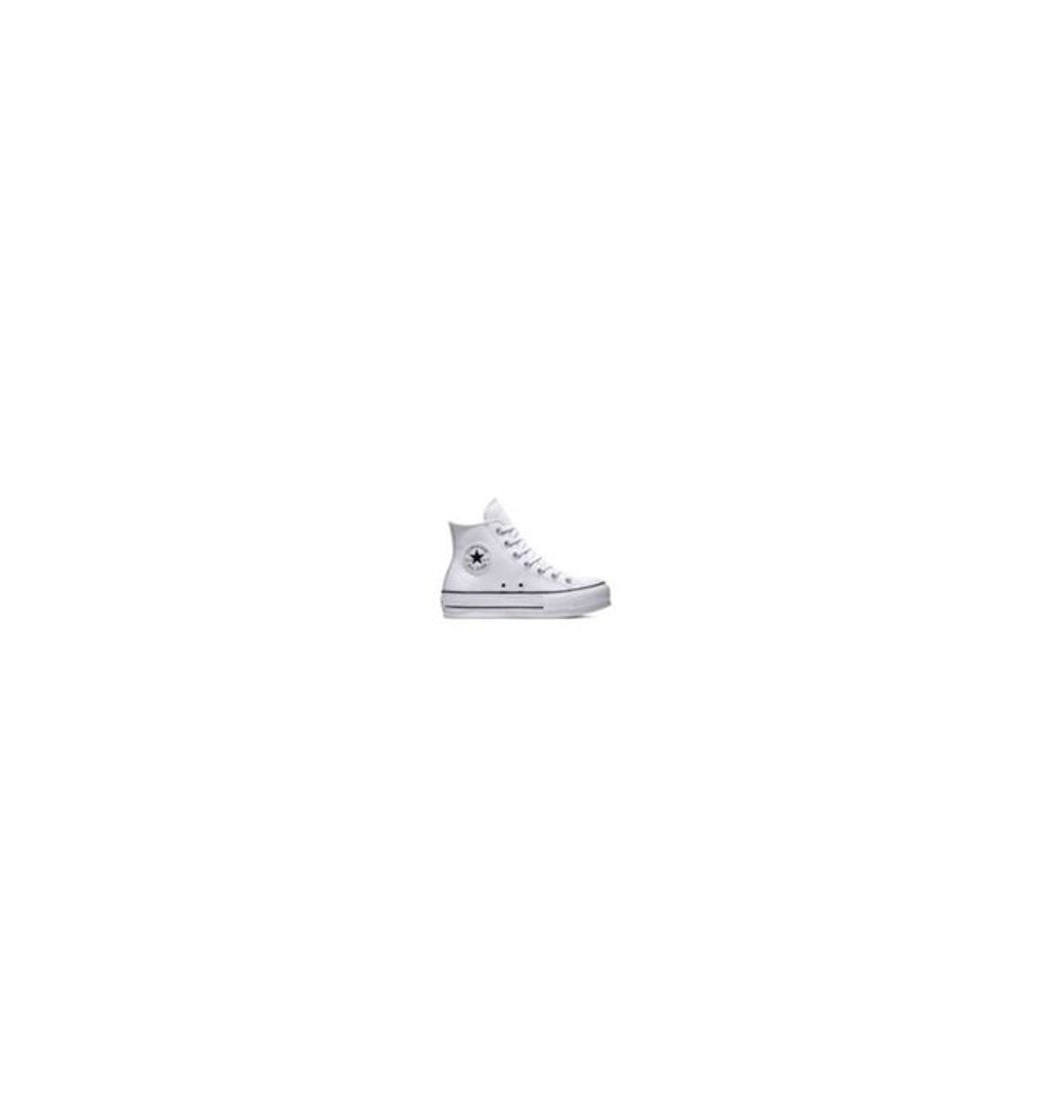 Moda Converse Chuck Taylor CTAS Lift Hi, Zapatillas para Mujer, Blanco