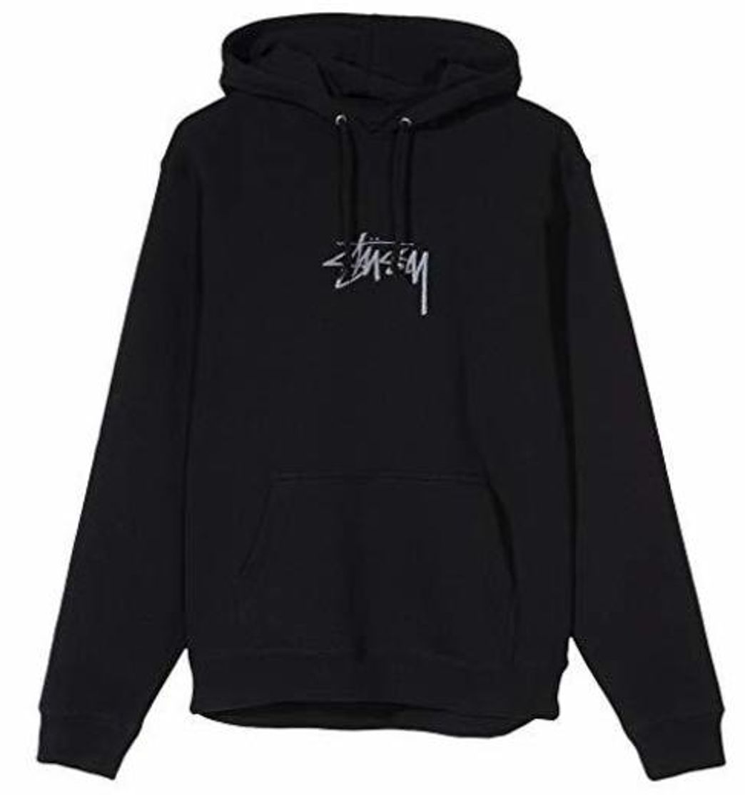 Fashion Sudadera STÜSSY Stock Logo App.Hood Hombre Negro L