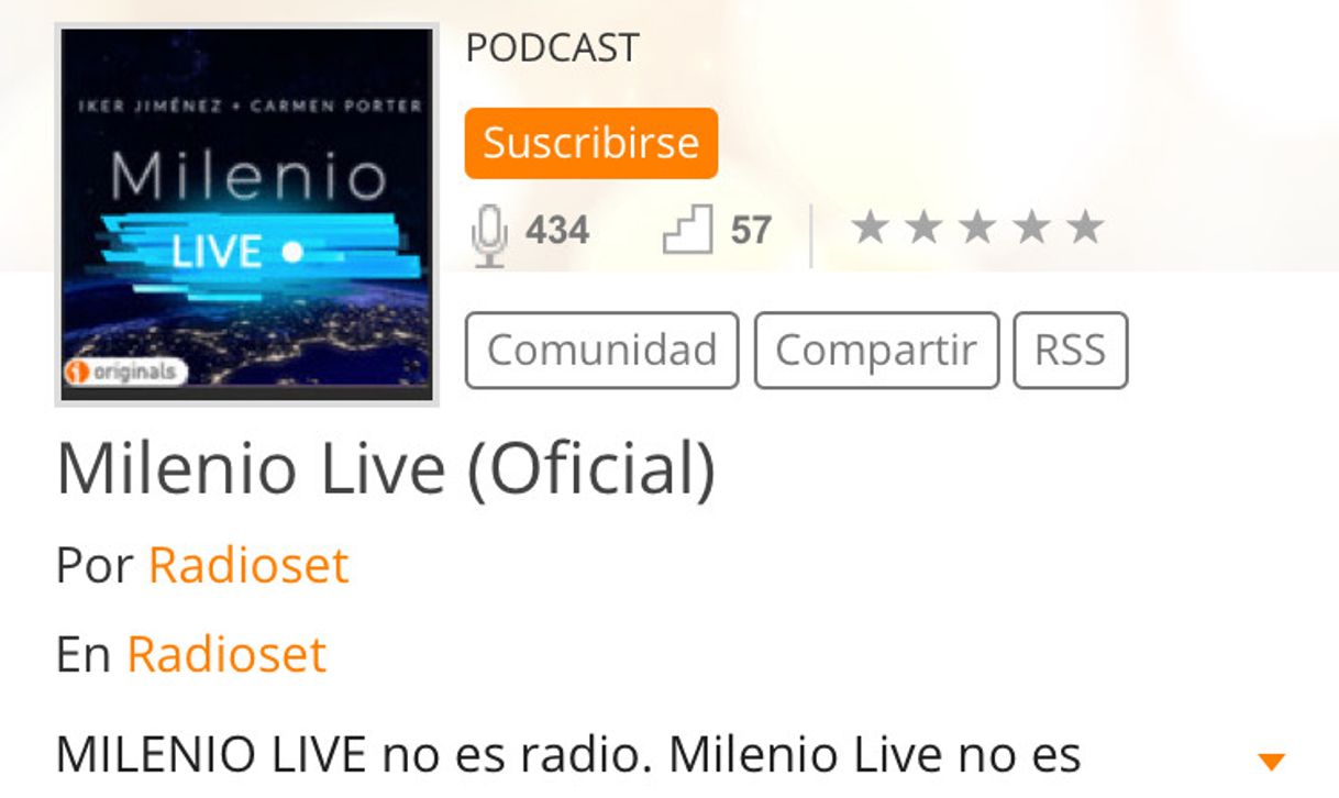 Canción Escucha Milenio Live (Oficial) - iVoox