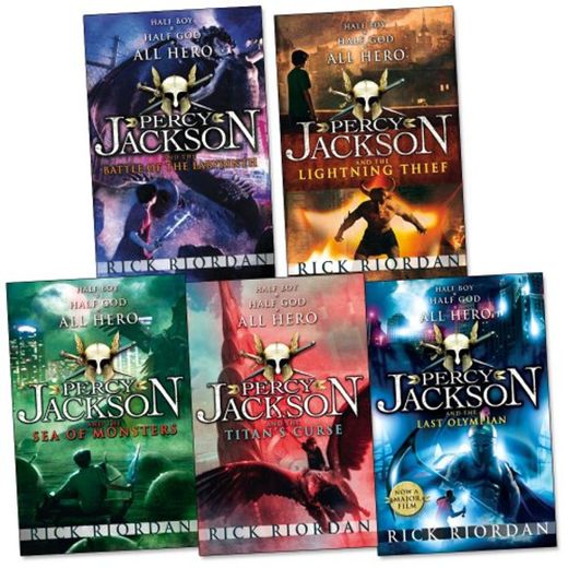 Percy Jackson 5 Book Set Collection RRP Â£34.95