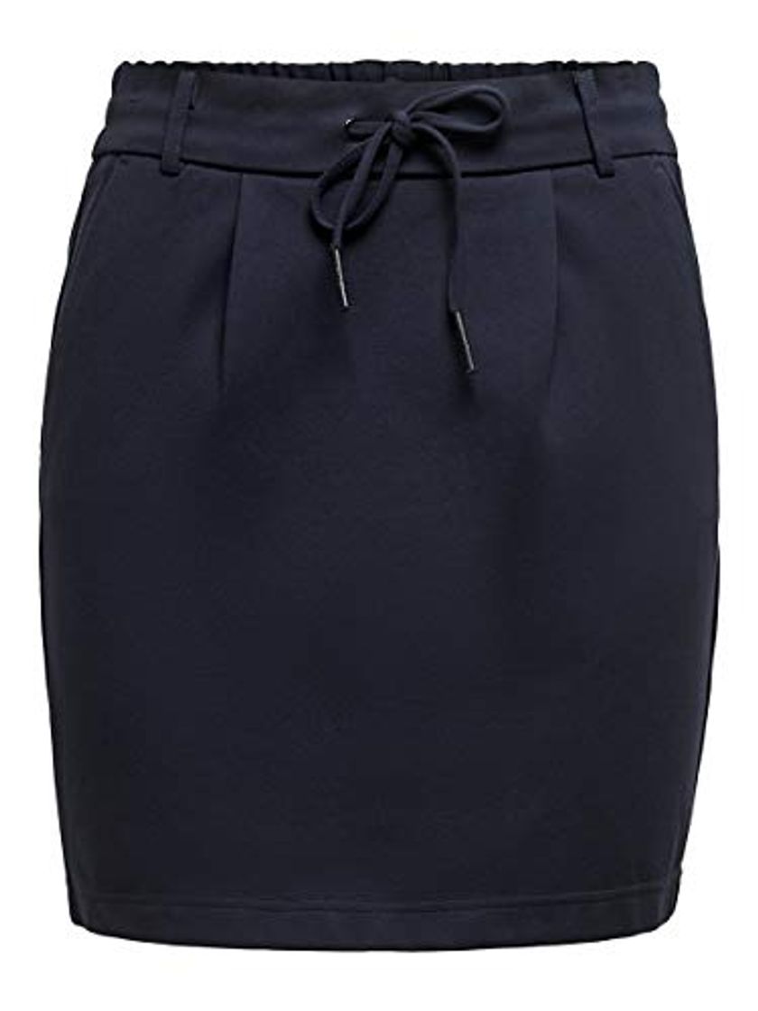 Moda Only Onlpoptrash Easy Skirt Pnt Noos Falda, Azul