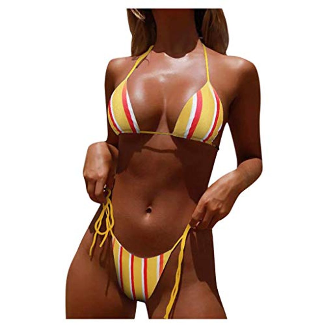 Fashion Dragon868 Halter Correa Trajes de baño Mujeres G-String Teeny Mini brasileño Bikini