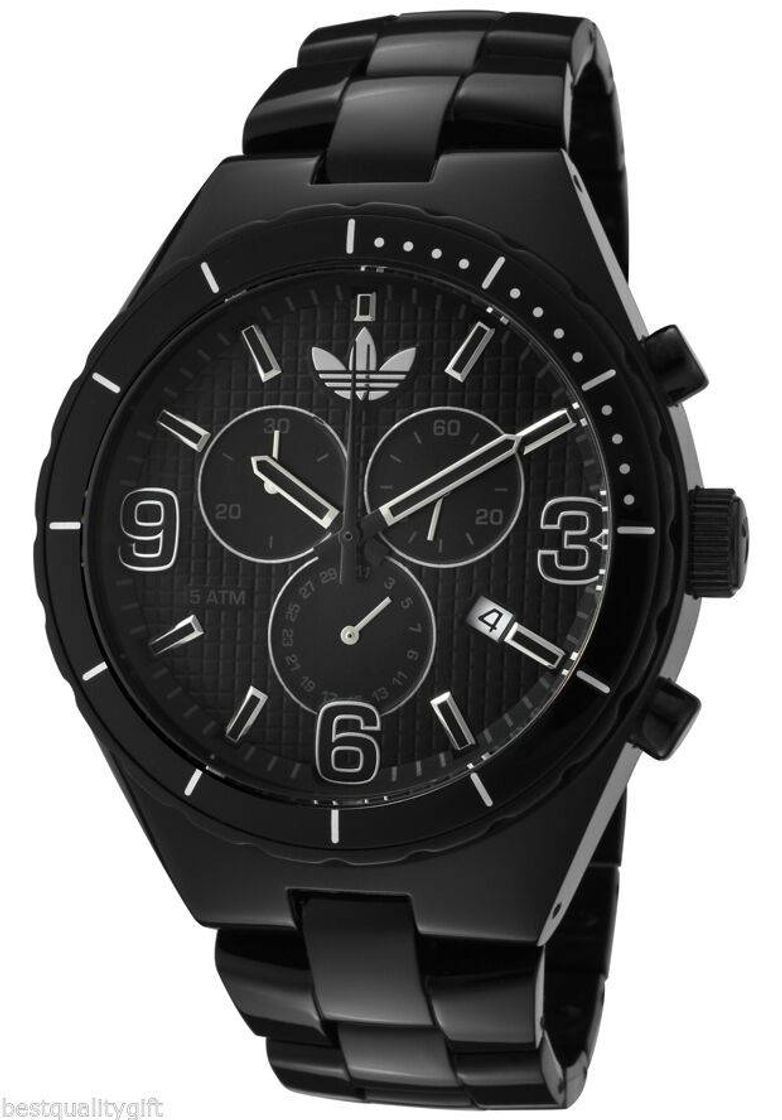 Moda Adidas ADH2576 Black Aluminium Chrono Reloj Hombre