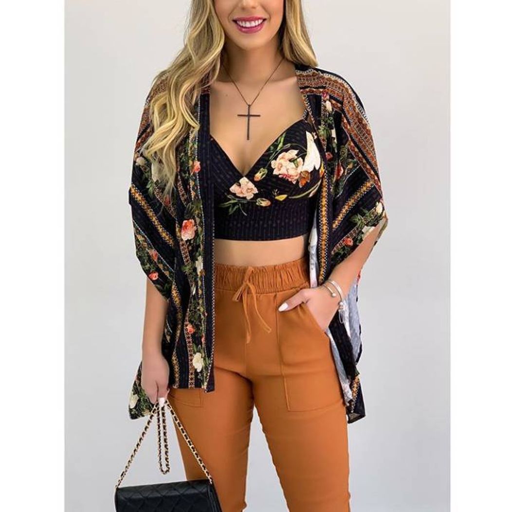 Moda Conjunto kimono