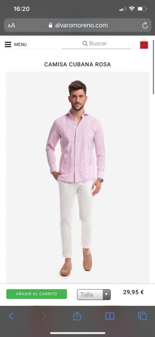 Moda Camisa Cubana Rosa