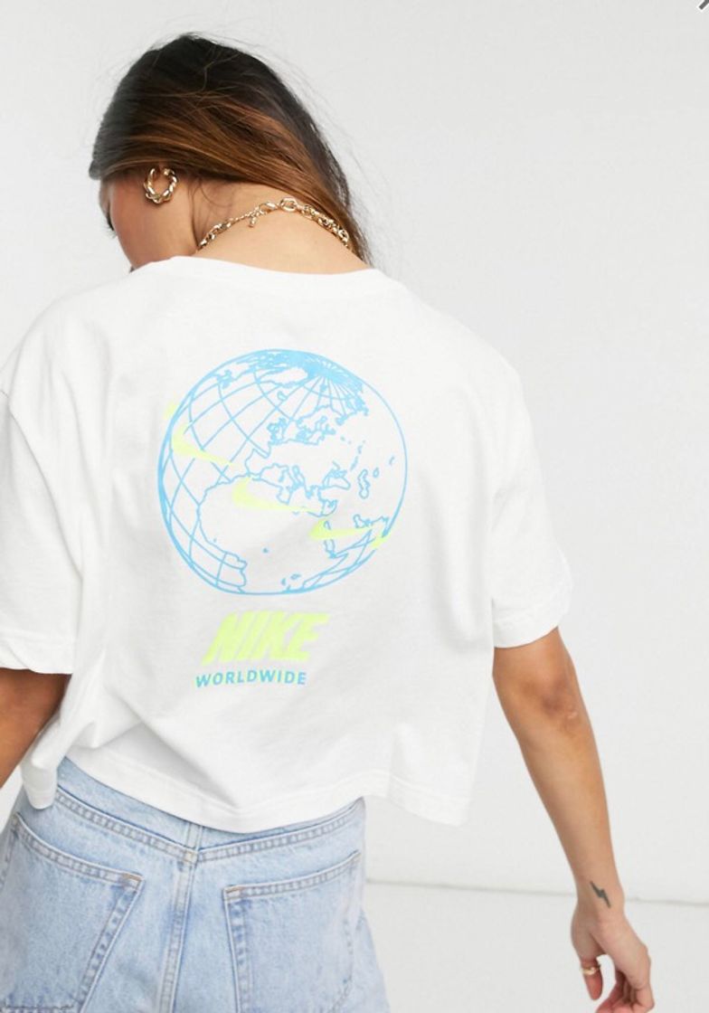 Fashion Camiseta corta blanca Worldwide de Nike