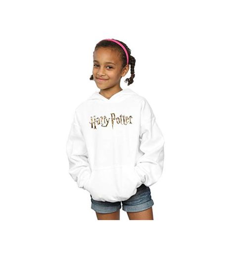 Harry Potter Niñas Full Colour Logo Capucha Blanco 12