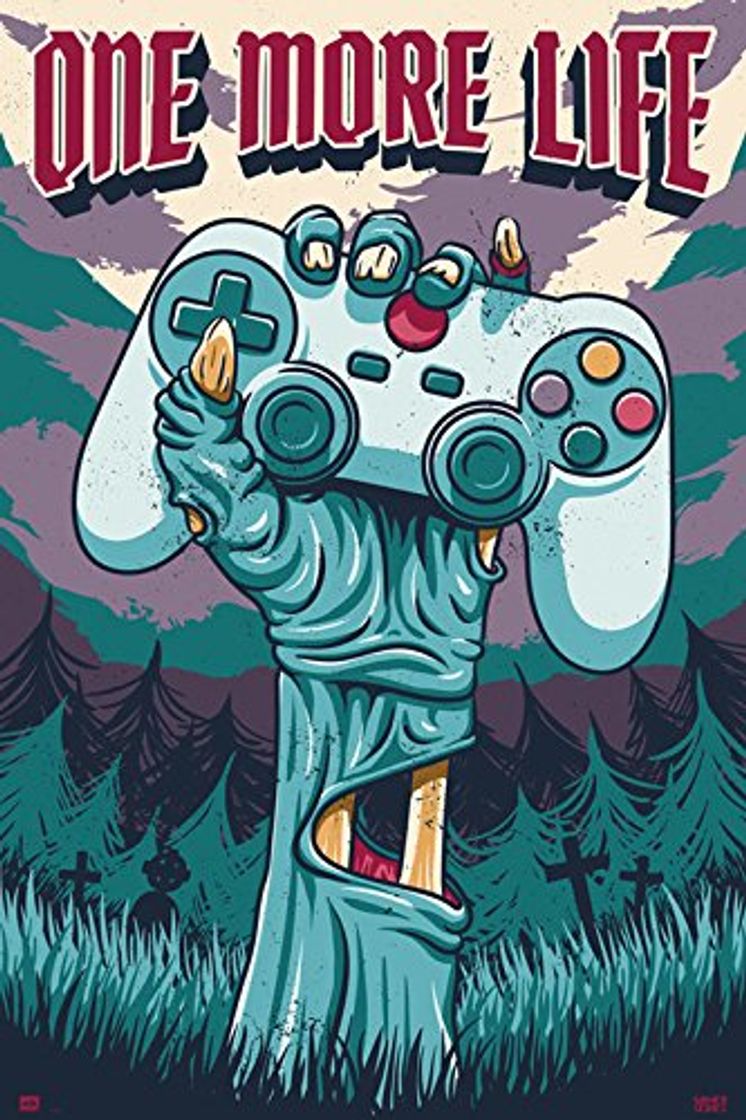 Social Grupo Erik Editores GPE5230 - Poster con diseño Gamer One More Life