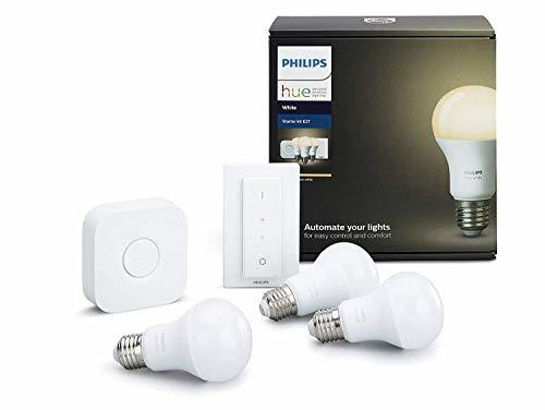 Elemento de la categoría hogar Philips Hue Hue White Kit LED E27 interruptor, 9W, iluminación inteligente, luz