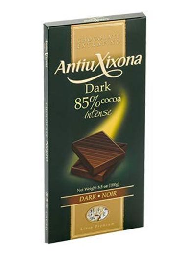 Pack 4 Tabletas Chocolate de 120g marca Antiu Xixona. Chocolate cacao 85%