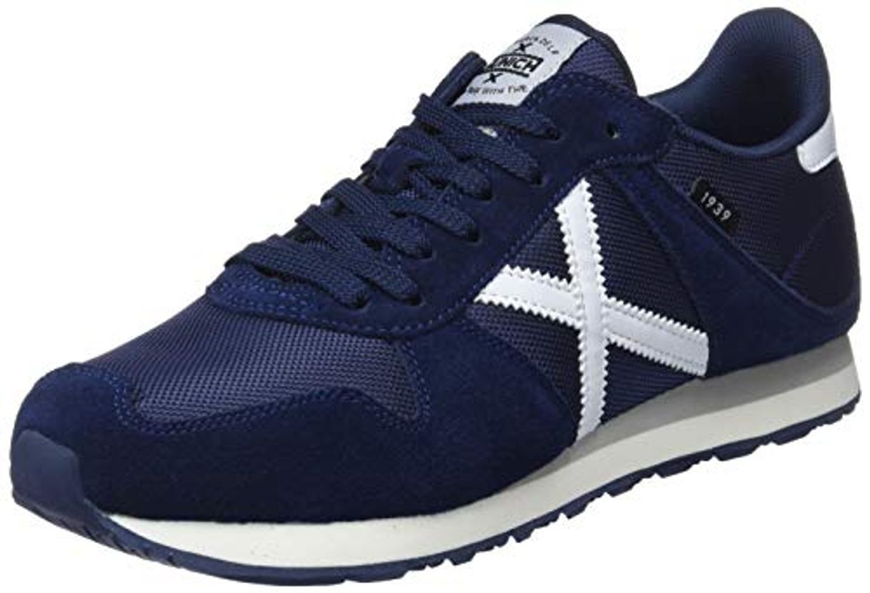 Fashion Munich Massana, Zapatillas de Deporte Hombre, Azul