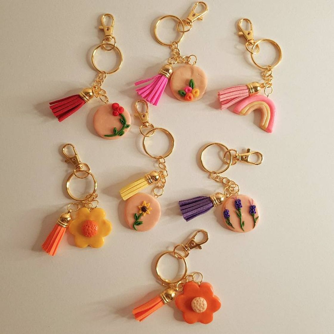 Fashion Polymer Clay Keyrings