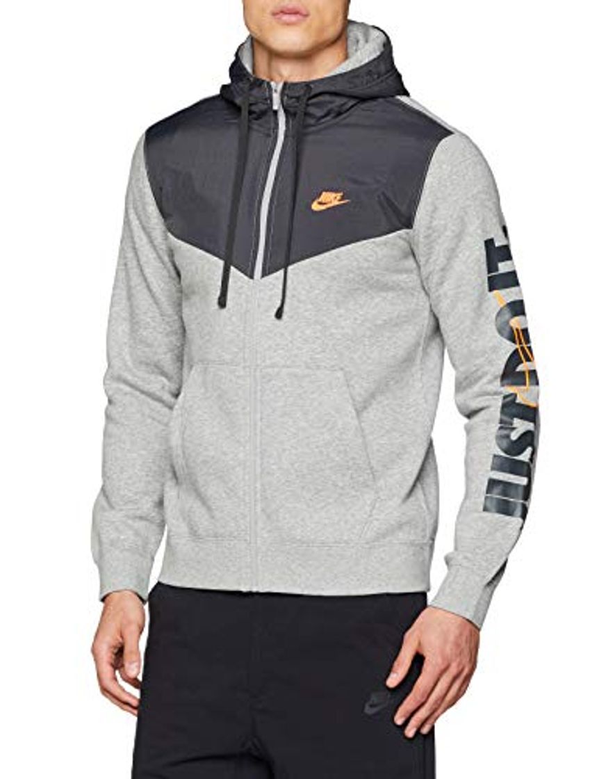 Products Nike M NSW HBR+ Hoodie FZ FLC Chaqueta, Gris