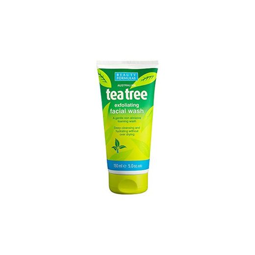 Beauty Formulas Tea Tree Exfoliating Facial Wash 150ml