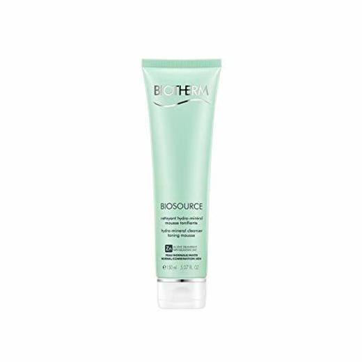 Biotherm Biosource Hydra-Mineral Cleanser Toning Mousse - Desmaquillante, 150 ml