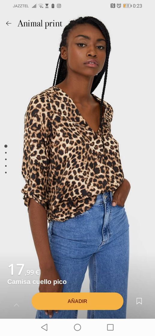 Moda Camisa animal print