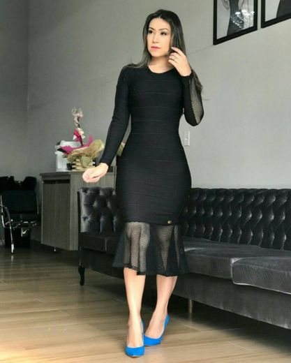 Vestido tubinho preto