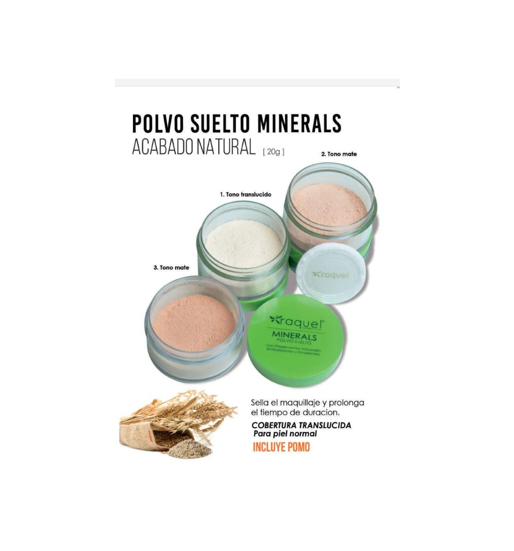 Products Polvo suelto Minerals