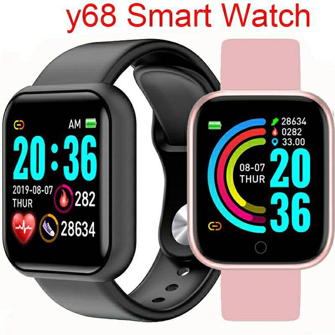 Producto Smartwatch Y68 com Monitor Fitness