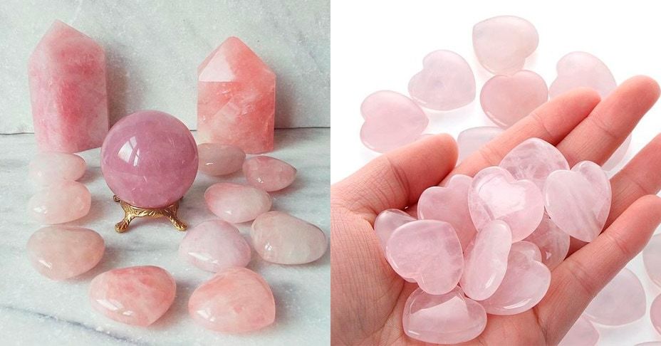 Social CrystalTears Gemas de cuarzo rosa para envolver alambre