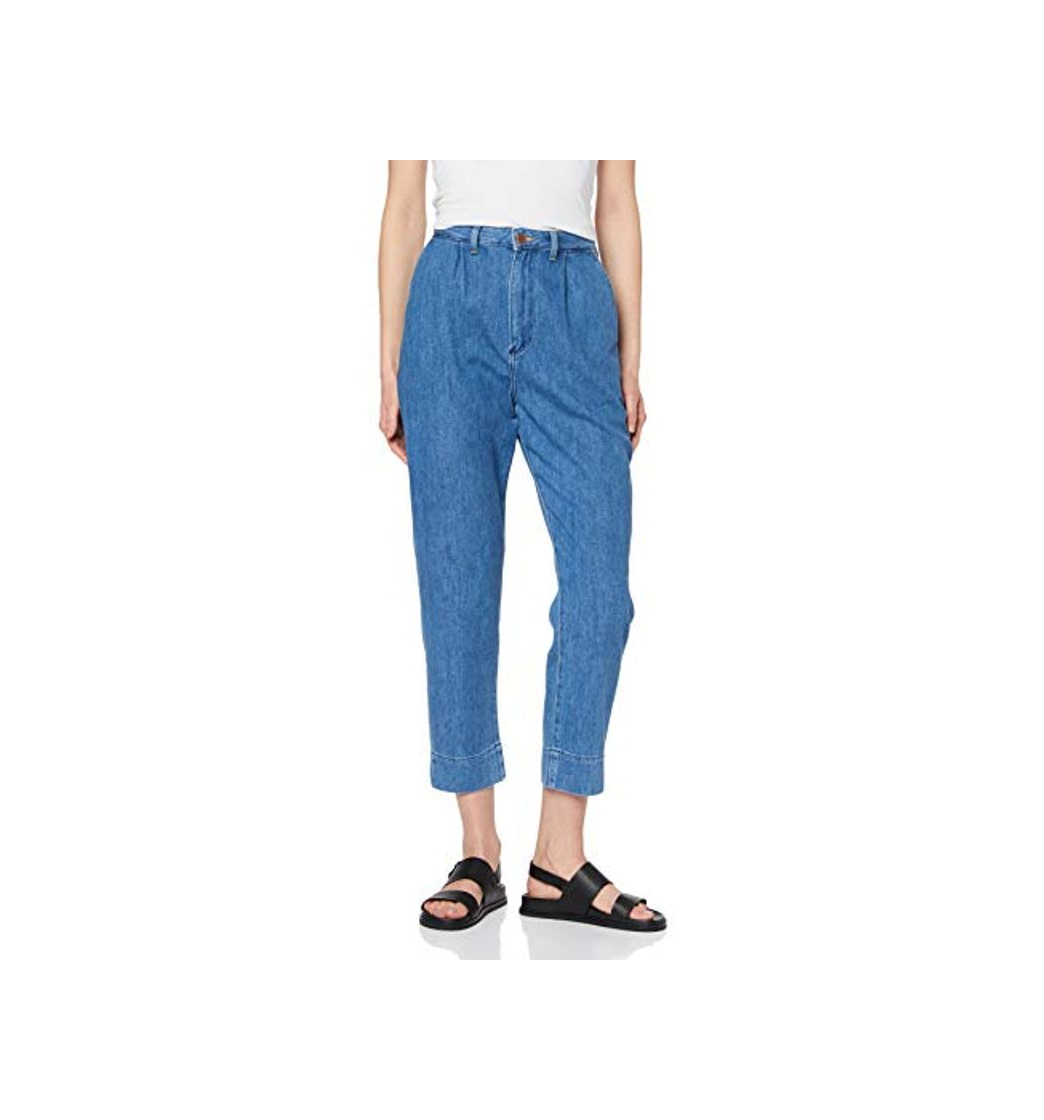 Social Wrangler Mom Chino Vaqueros Straight, Azul