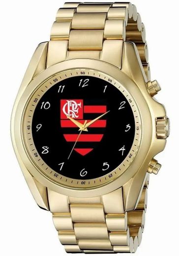 Relógio De Pulso Personalizado Masculino Time Flamengo