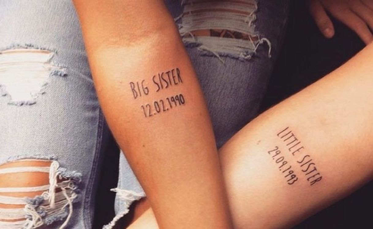 Fashion Tatuagem para irmãs 👯‍♀️ 