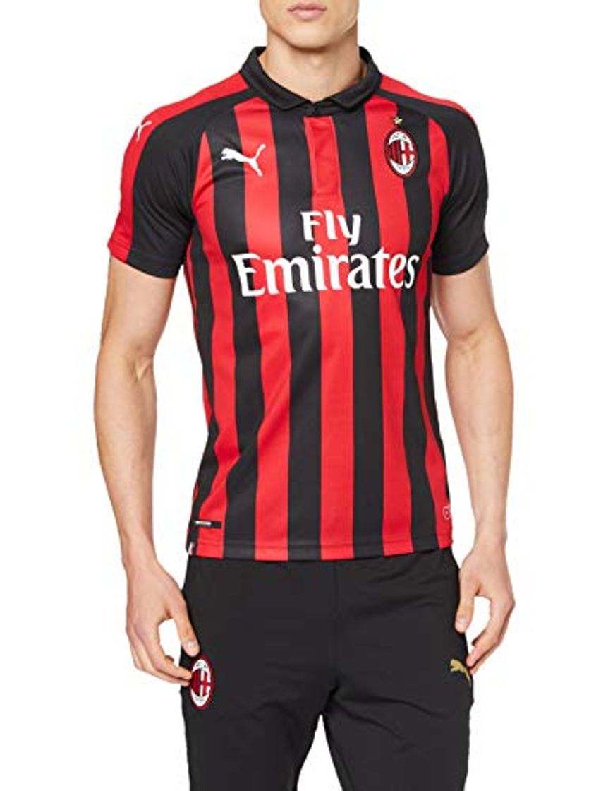 Social PUMA AC Milan Home Camisetas de equipación, Hombre, Negro