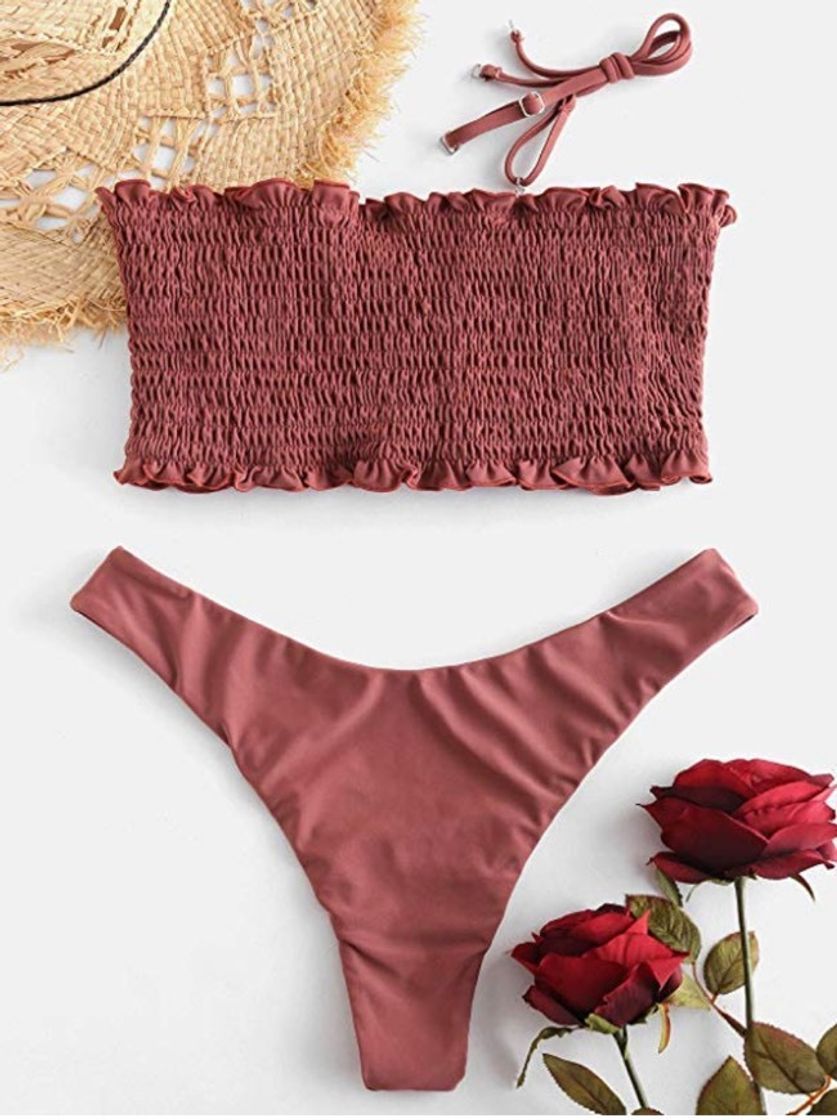 Social Bikini Bordeaux Zaful