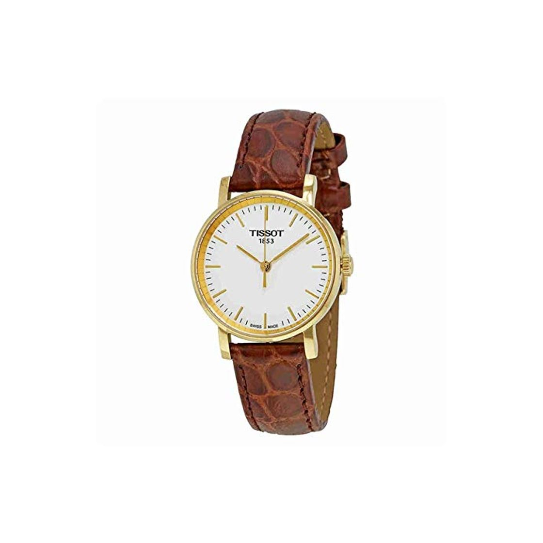 Moda Tissot Reloj Analógico para Mujer de Cuarzo con Correa en Cuero T1092103603100