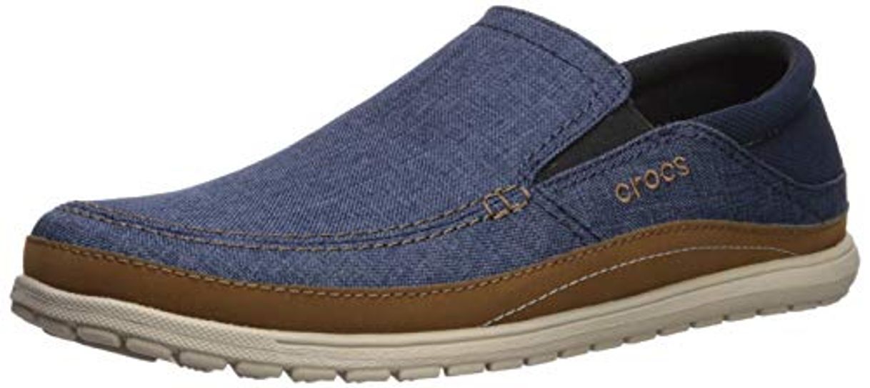 Social Crocs Santa Cruz Playa Slip-on, Mocasines para Hombre, Azul