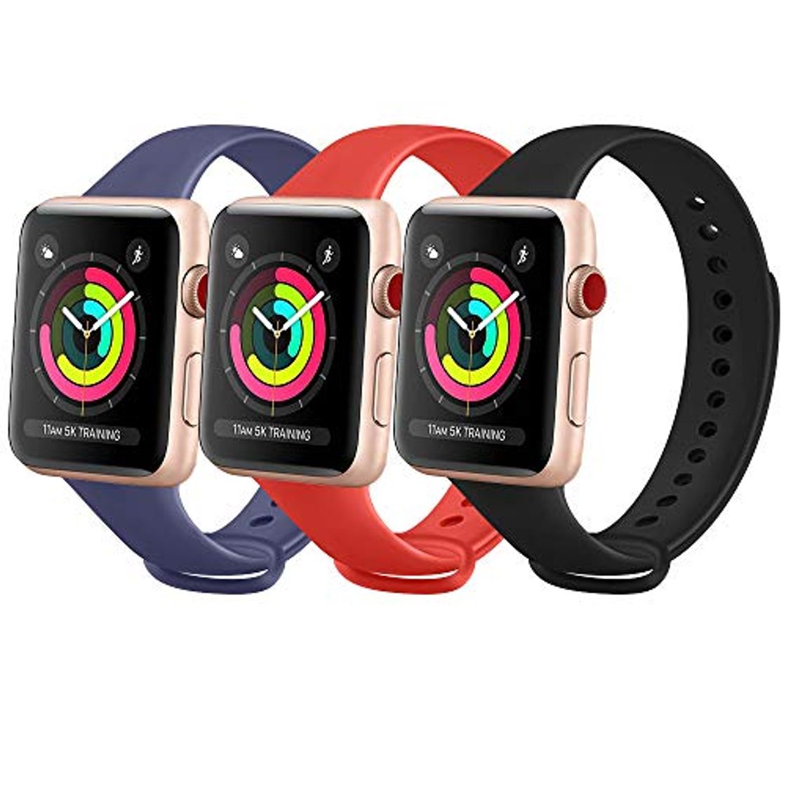 Producto FUUI Correa Compatible con Apple Watch 38mm 42mm 40mm 44mm, Pulseras de