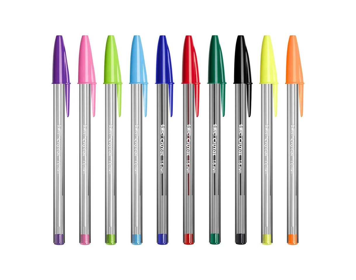 Product BIC Cristal Multicolour - Pack de 15 unidades, bolígrafos de punta ancha