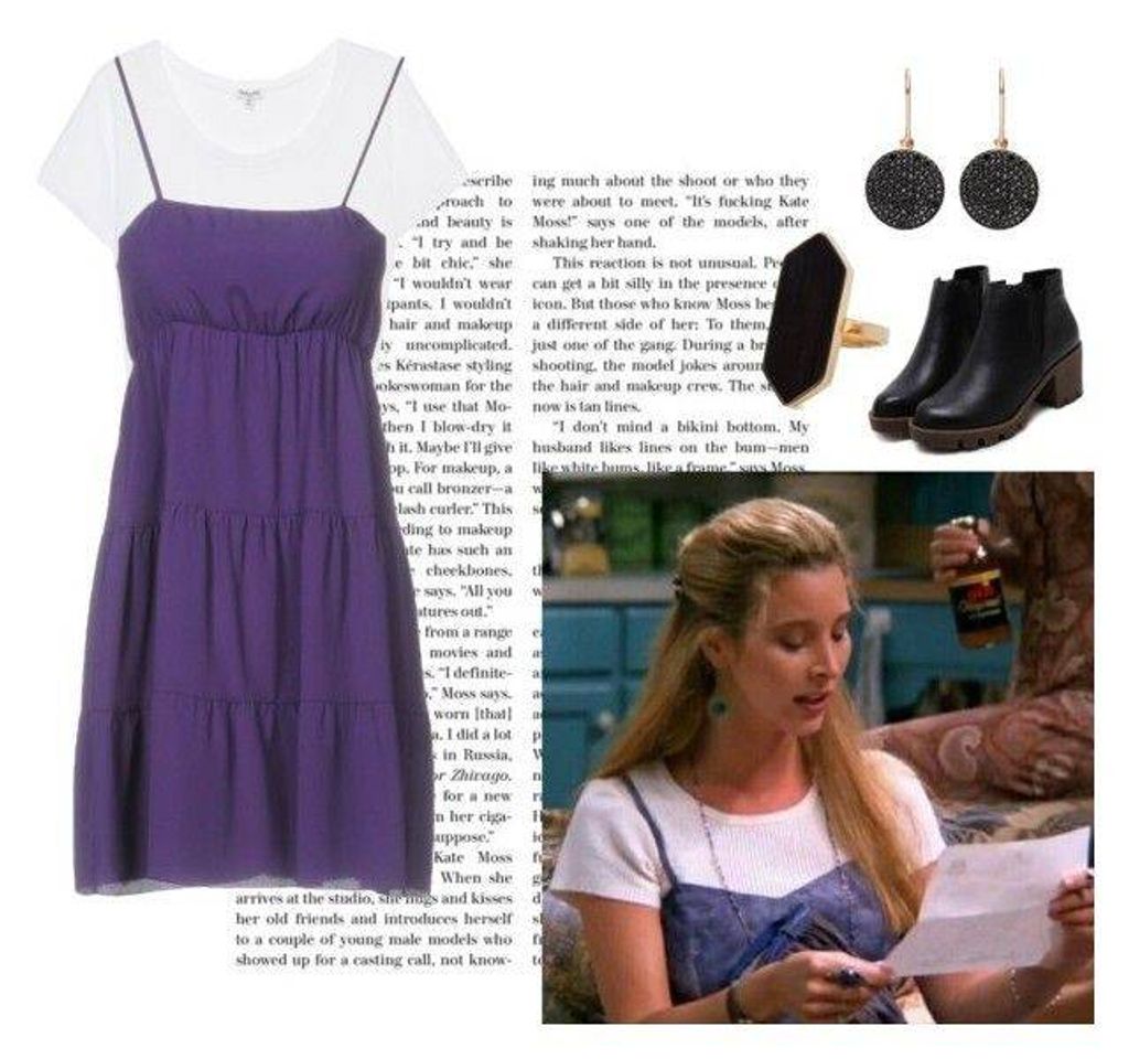 Moda Phoebe Buffay outfit