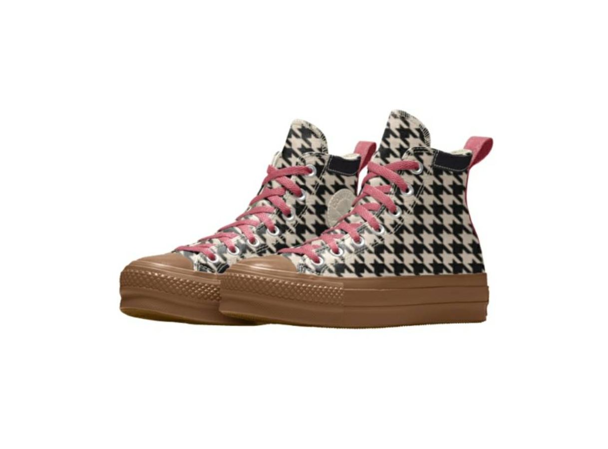 Social Custom Leather Platform Chuck Taylor All Star High Top