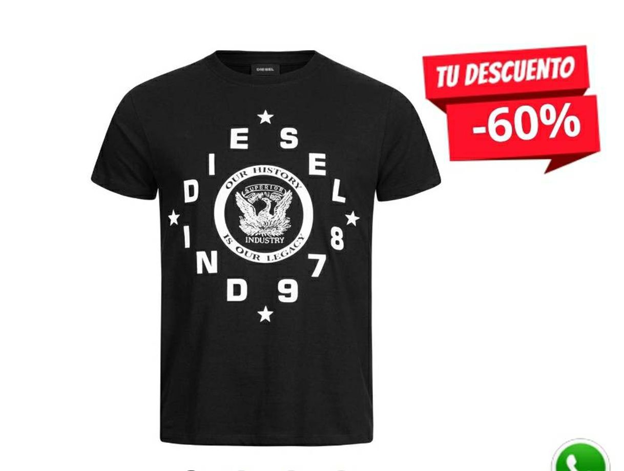 Social Diesel T-Diego-A3 Hombre Camiseta 00STE6 00918-900 | deporte ...