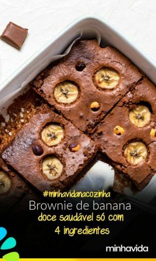 Brownie de banana fit 😍