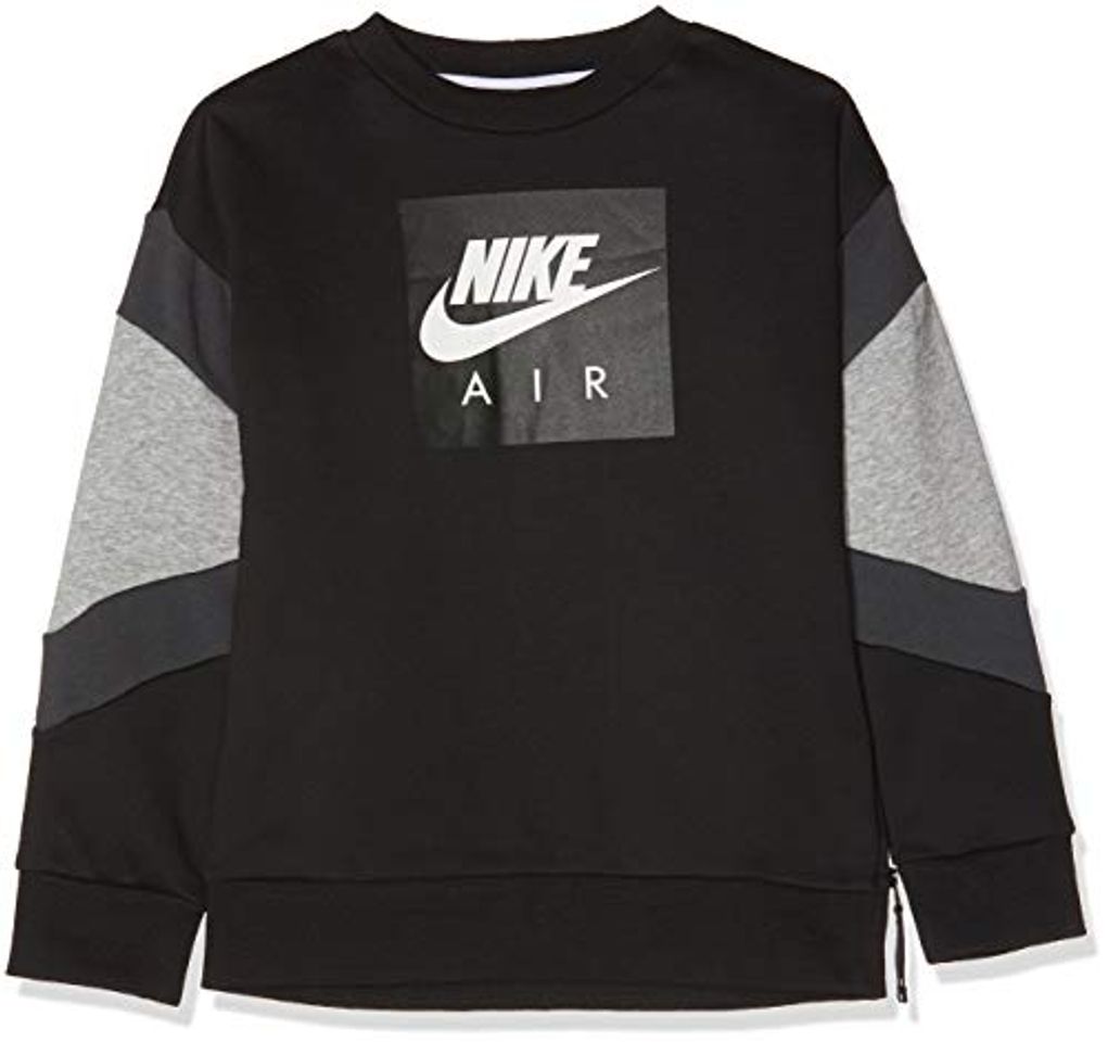 Fashion NIKE B NK Air Hoodie FZ Chaqueta, Negro