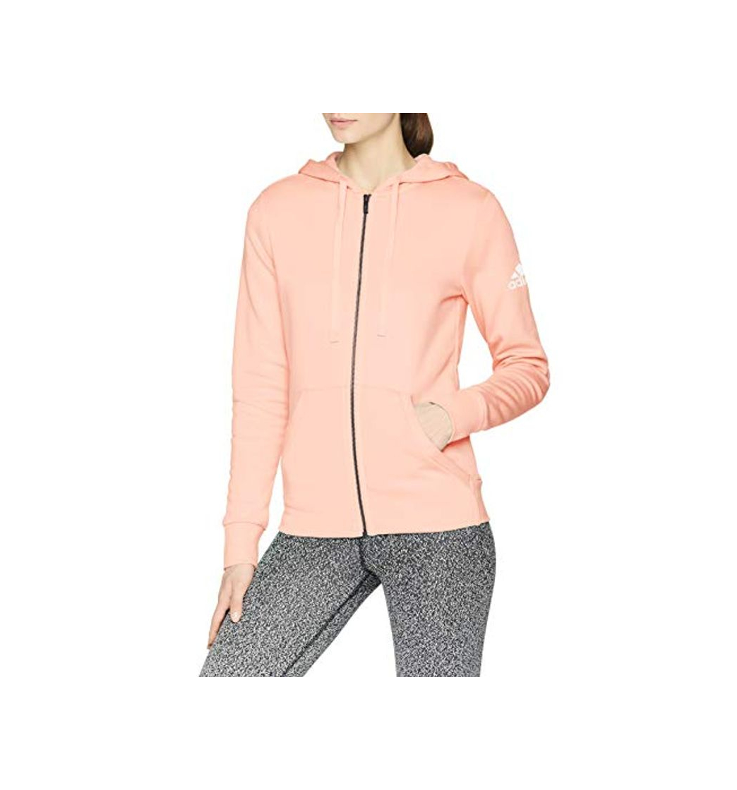 Fashion adidas ESS Solid FZ HD Chaqueta, Mujer, Rosa