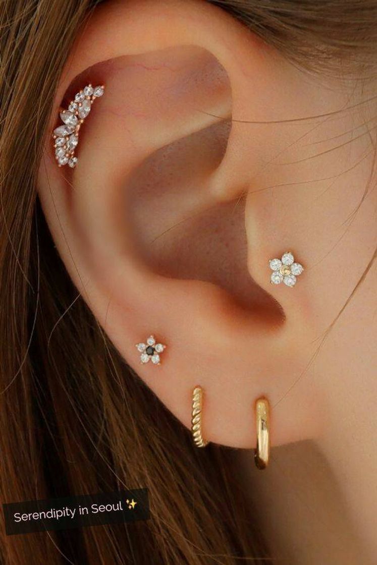 Fashion Curte flower tragus  piercing