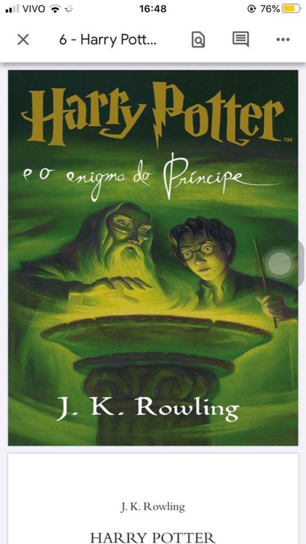 Book Harry Potter e o Enigma do Principe - Edicao Comemorativa dos 20