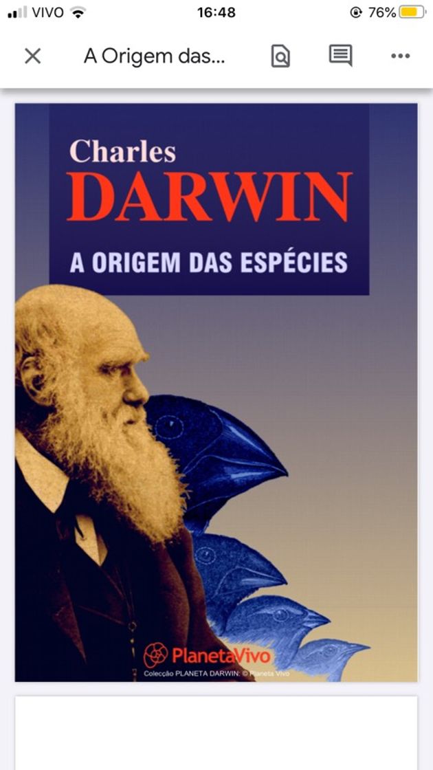 Book A Origem das Espécies