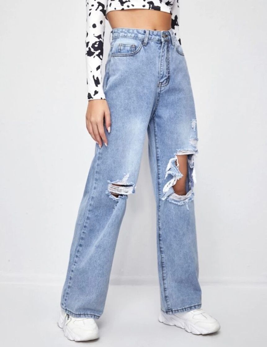 Calça rasgada 