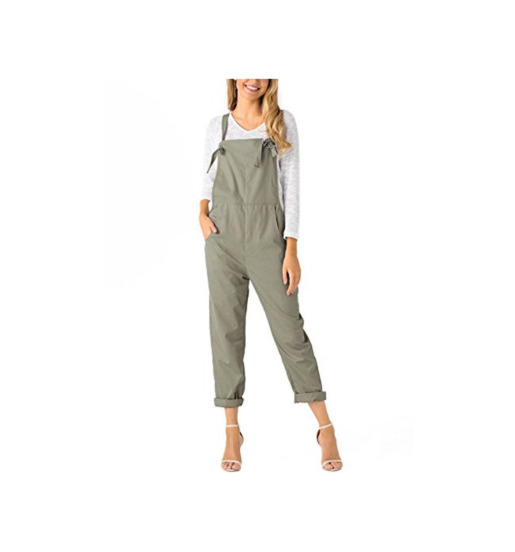 Social YOINS Mujer Peto de Pantalones Largo Suelto Mono Bolsillos Casual Playa Fiesta