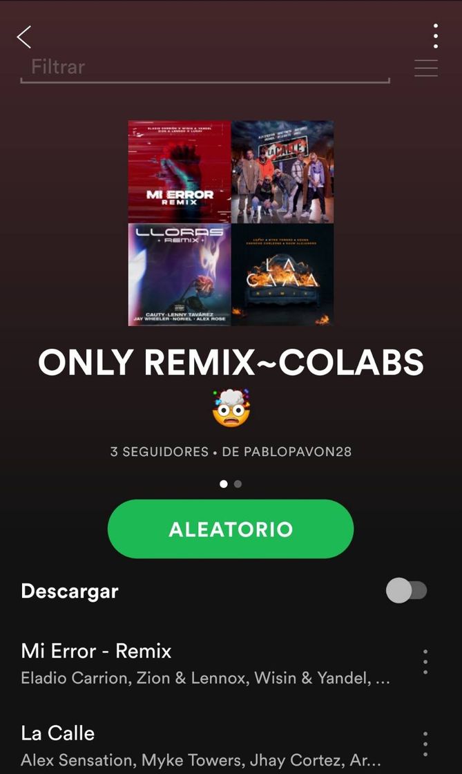 Canciones Only remix-colabs